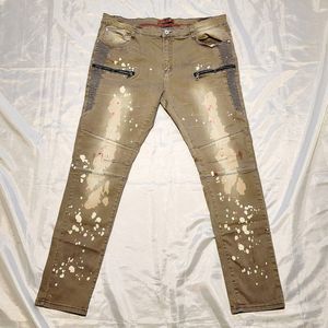 Kleep Standard Issue Skinny Jeans Discontinued Rare Painter‎ Unique Size W42xL34